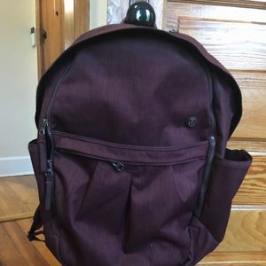 Maroon Lululemon backpack